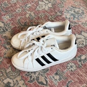 Adidas Classic White and Black Sneakers